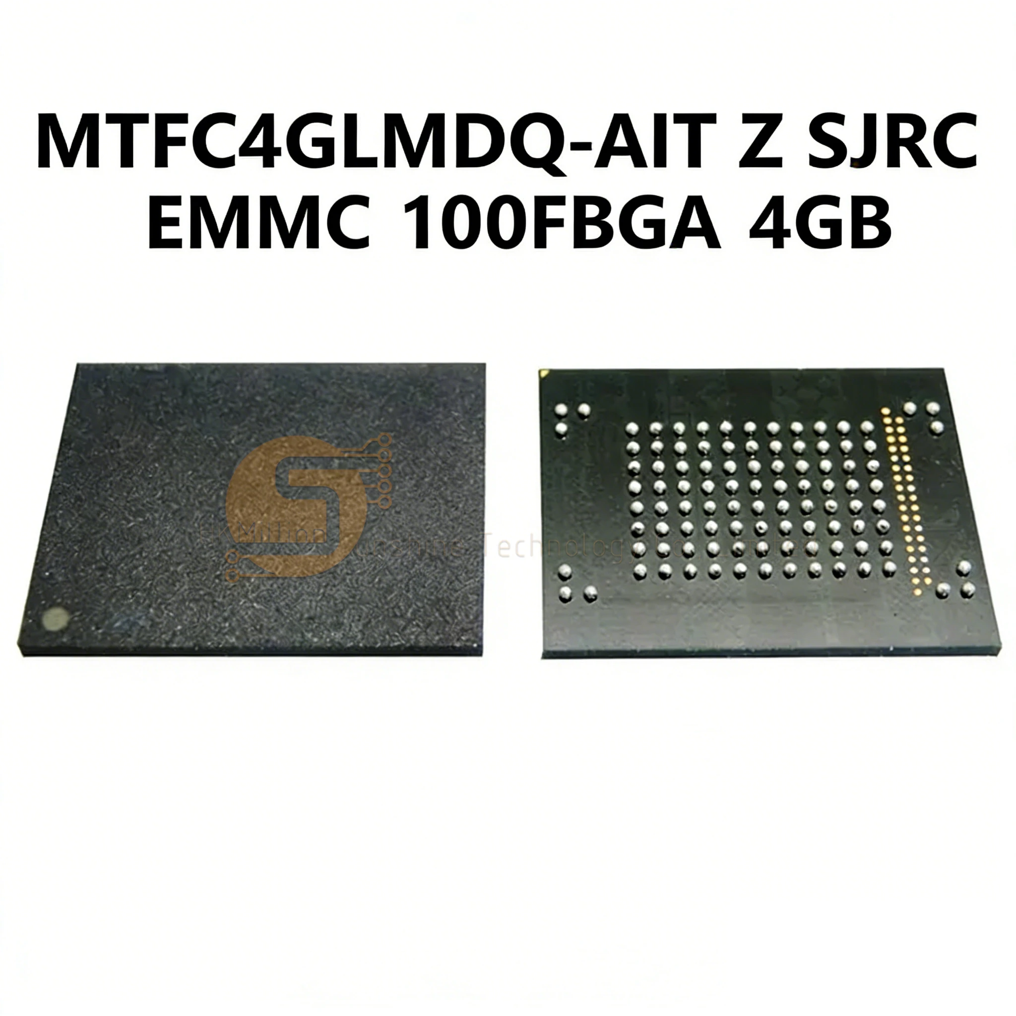 MTFC4GLMDQ-AIT Z SJRCN eMMC Chip 4GB 100-Ball FBGA Flash Memory IC For Embedded Industrial New Original