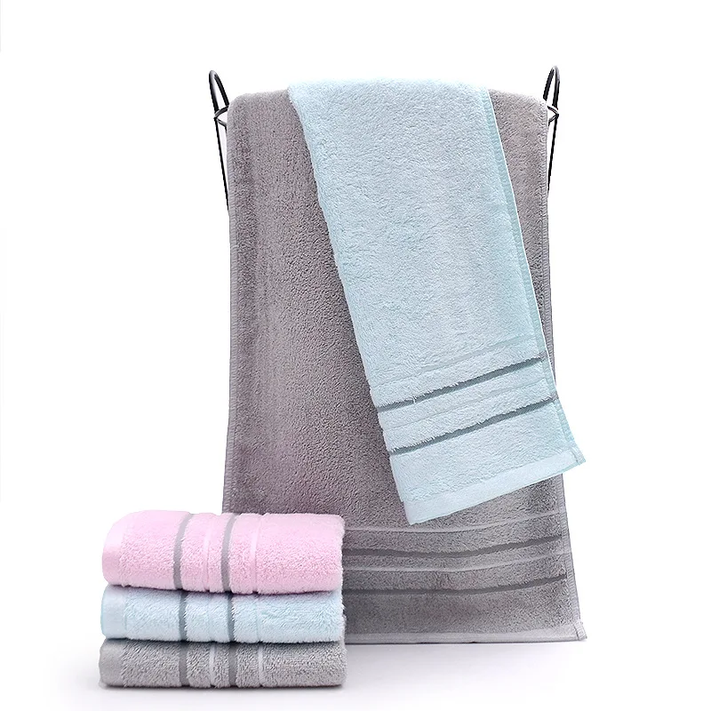 2/4 PCS Wholesale Bamboo Fiber Towel Sets Solid Thickening Small Hand Towel Children Bathroom Wash Face Towel 타월 Serviettes Pink