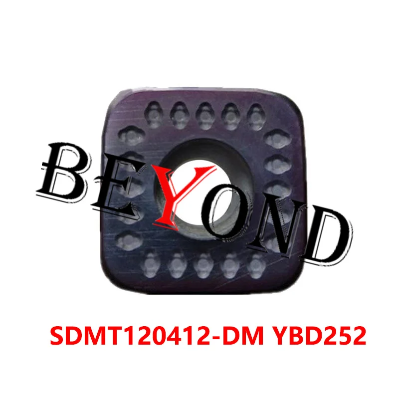 SDMT Original SDMT09T312-DM YBD252 SDMT120412-DM YBD252 Carbide Inserts CNC Processing Cast Iron Lathe Cutter Milling Cutter