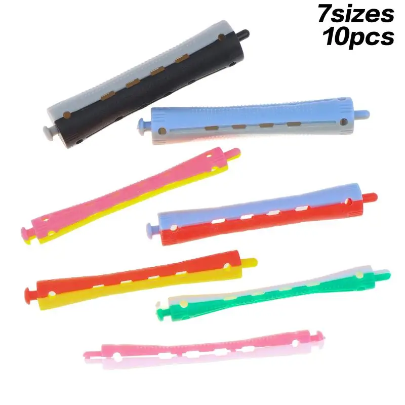 10Pcs No Heat Hair Rollers Heatless Hair Curler Soft Curling Rod Pull Core Lazy Curls Flexi Rods Wave Formers Hair Styling Tool.