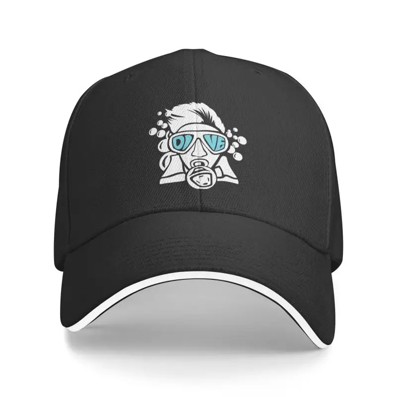 Personalized Diver Baseball Cap Women Men Adjustable Scuba Diving Dad Hat Sports