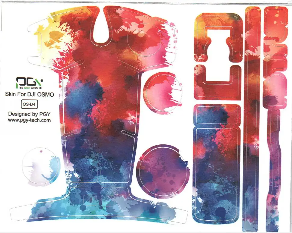 

Waterproof Skin For Osmo Handheld Gimbal Decals 3m Scotchcal Film D4 Masking tape sticker paster