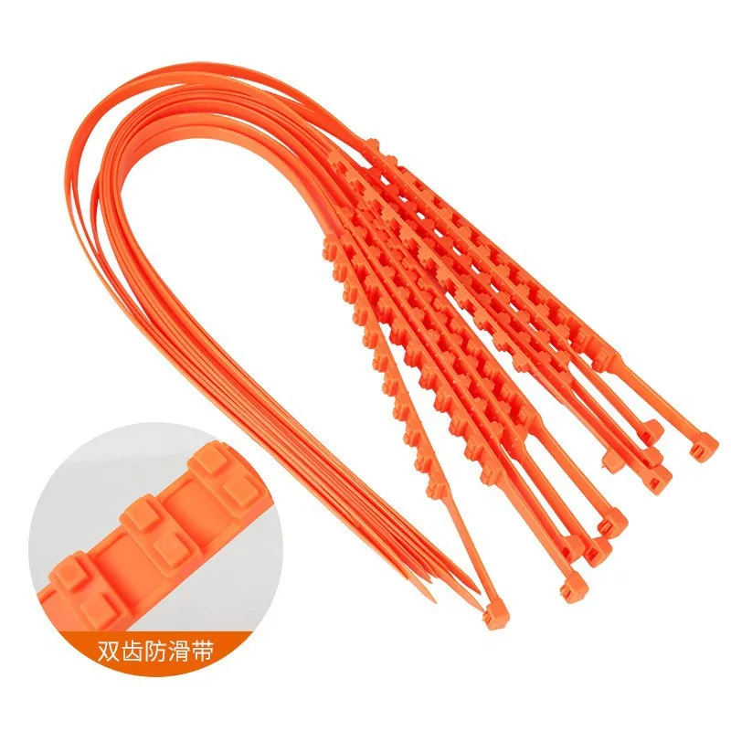 Cordones antideslizantes para nieve, cadenas universales antideslizantes, liberación de emergencia, 10/20 piezas