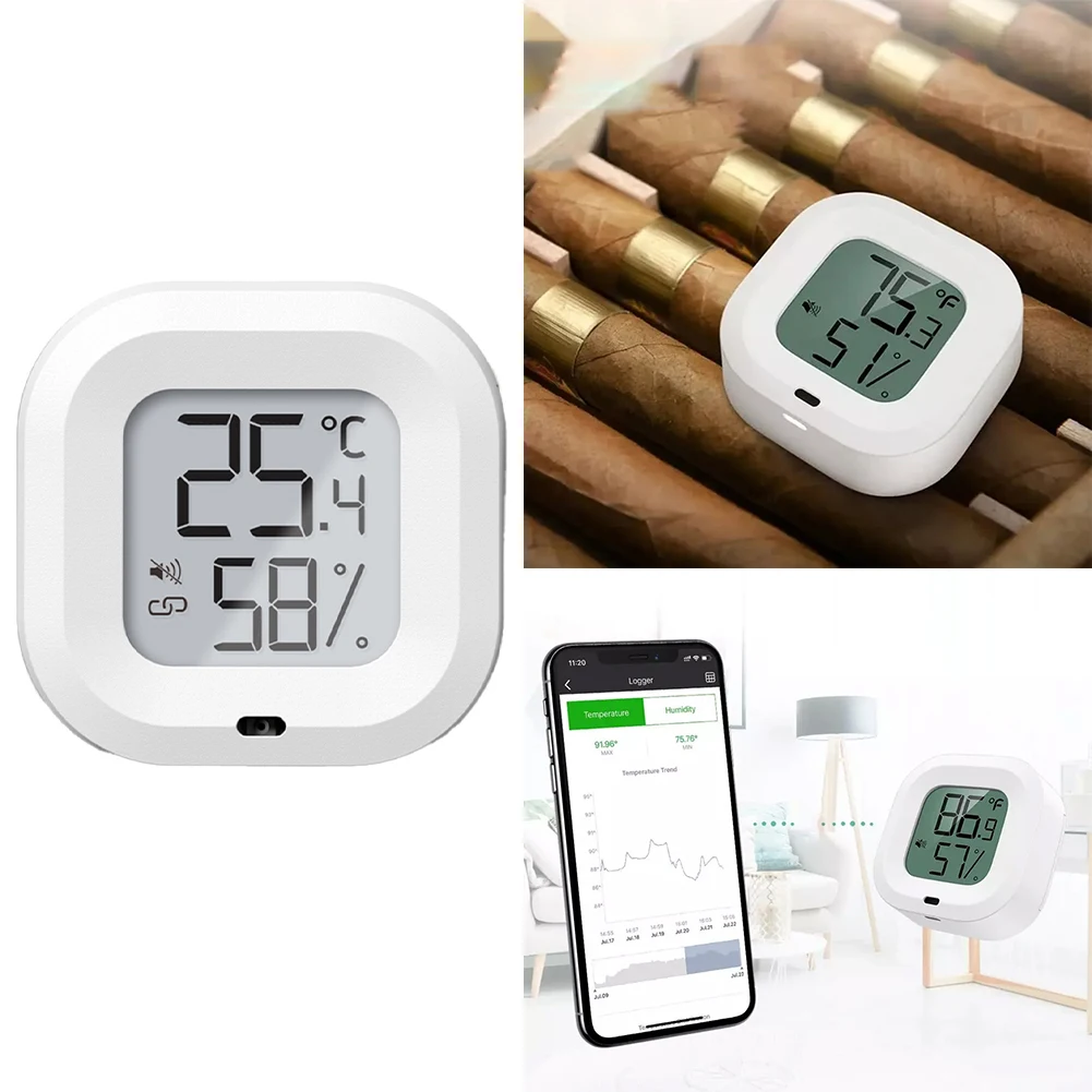 Alarmmeldungen, Gewächshausüberwachung, Gewächshausthermometer, Datenexport-Thermometer, genaue Messungen, kompaktes Design