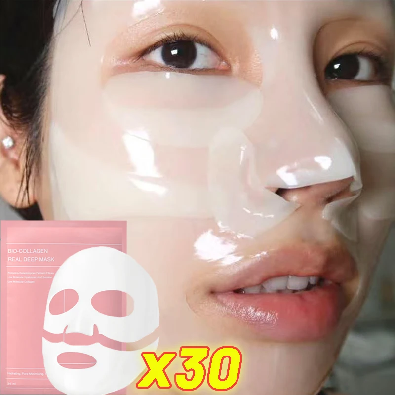 Collagen Night Mask 72H Deep Hydration Facial Sheet Mask for Reduce Dark Circles & Fine Lines Brightening Dull Skin Care Routine