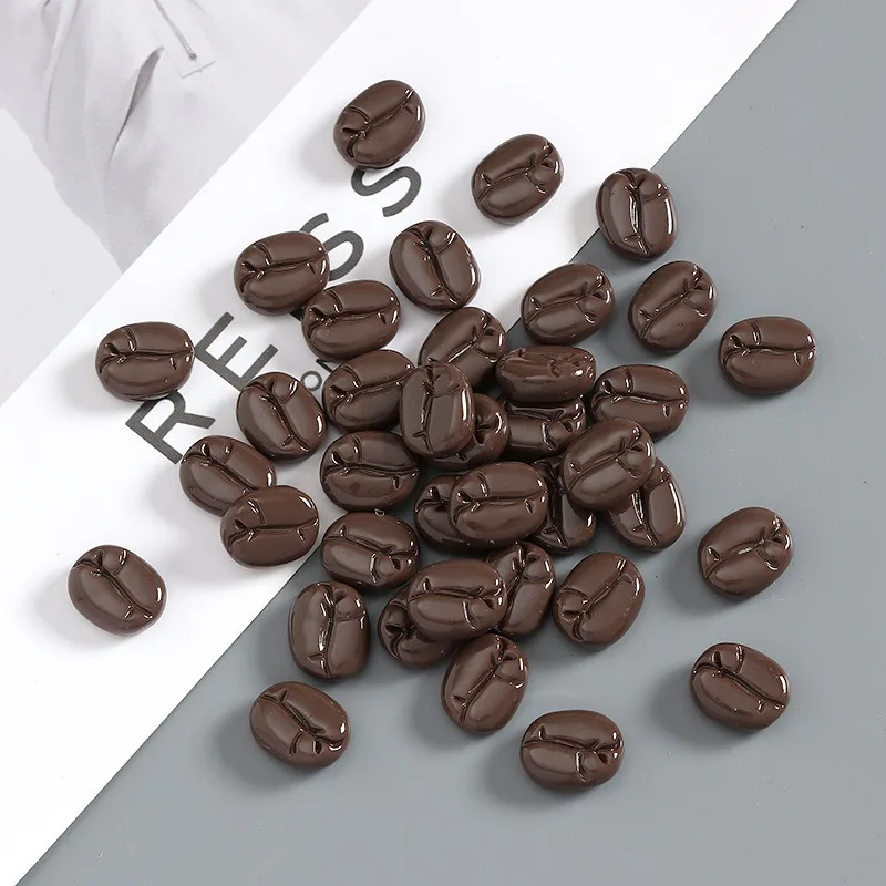 10 قطعة محاكاة مصغرة حبوب البن الراتنج كابوشون مسطح الغذاء الاصطناعي Crafts بها بنفسك الحرف سكرابوكينغ الهاتف اكسسوارات الديكور
