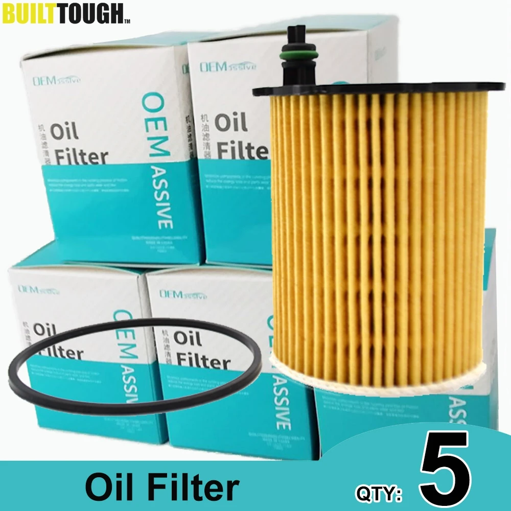 QTY 5, 1109AY Oil Filters For Citroen C3 DS5 Jumpy Ford Fusion Fiesta MINI R55 Peugeot Ranch 2008 Volvo V50 Mazda 5 Suzuki SX4