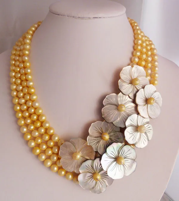 Exquisite  7-8MM  AAA The latest design fashion pearl necklace  19-24