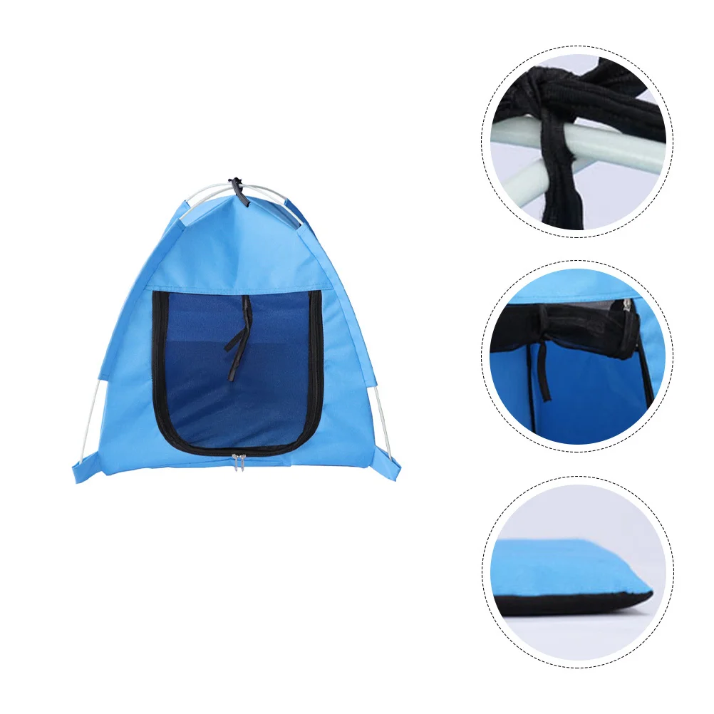 Pet Outdoor Mosquito Proof Tent Zip Folding Shelter Tent House for Dog Cat Comfortable Resting Play Bed Pet Kennel