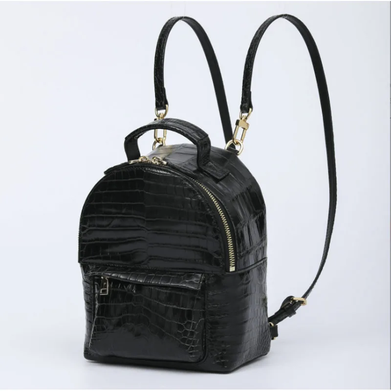 

Новый рюкзак из крокодиловой кожи, качественная и многофункциональная женская дорожная сумка, рюкзак из натуральной кожи.