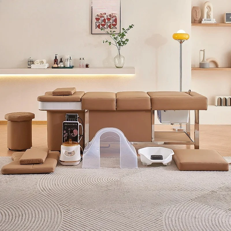 

BFoot treatment shampoo bed with water circulation fumigation integrated