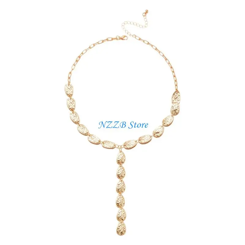 

T21F Perfect Gift Necklace with Y Accent and Pearls Detail for Special Occasion