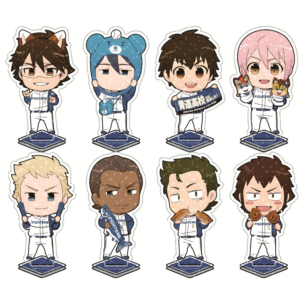 Ace of Diamond Act II 10cm Acrylic Stand Figures Keychain Anime Desktop Tabletop Decor Ornament Otaku Collectible Gift