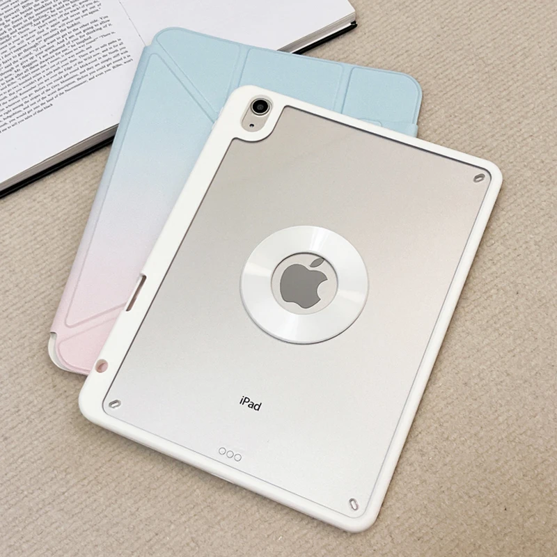 

Detachable Gradient Cover Stand Case For iPad Air 4 5 Pro 11 12.9 13 inch Mini Magnetic Case 6 7 8 9 10th 11th Generation Cover