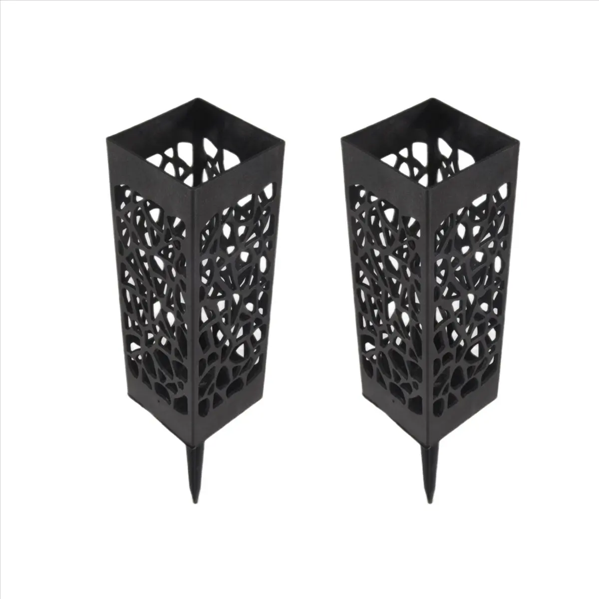 REST 2 Pack Graveyard Vase Tombstone Flower Stand Memorial Tombstone Decor Cemetery Flower Container with Pile Drainage Hole
