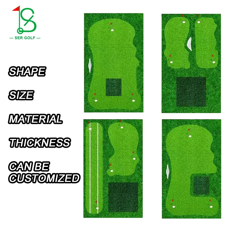 High Quality Indoor Putting Mat Course Custom Mini Golf Putting Trainer Mat Outdoor Mini Golf Putting Green
