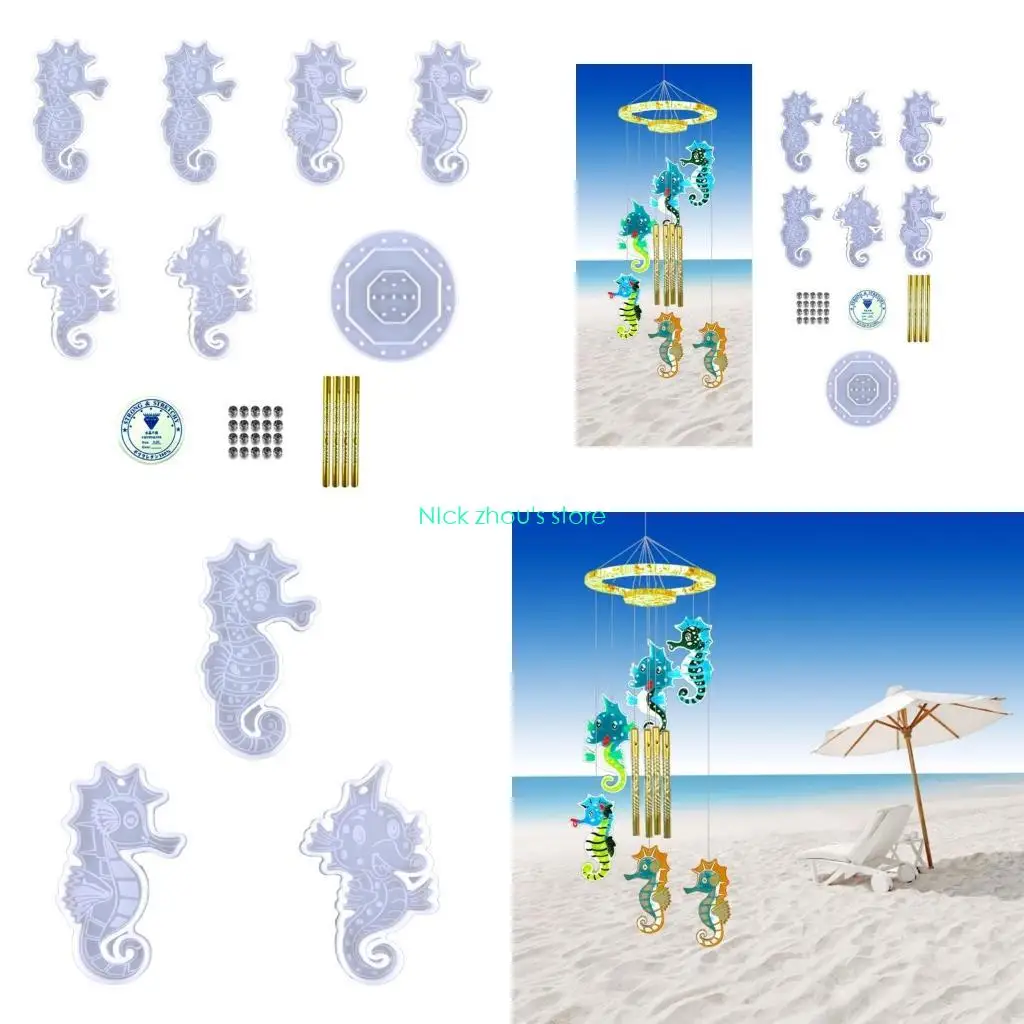 E15E قالب سيليكون رياح مثبت على الحائط من إيبوكسي كريستال للهدايا