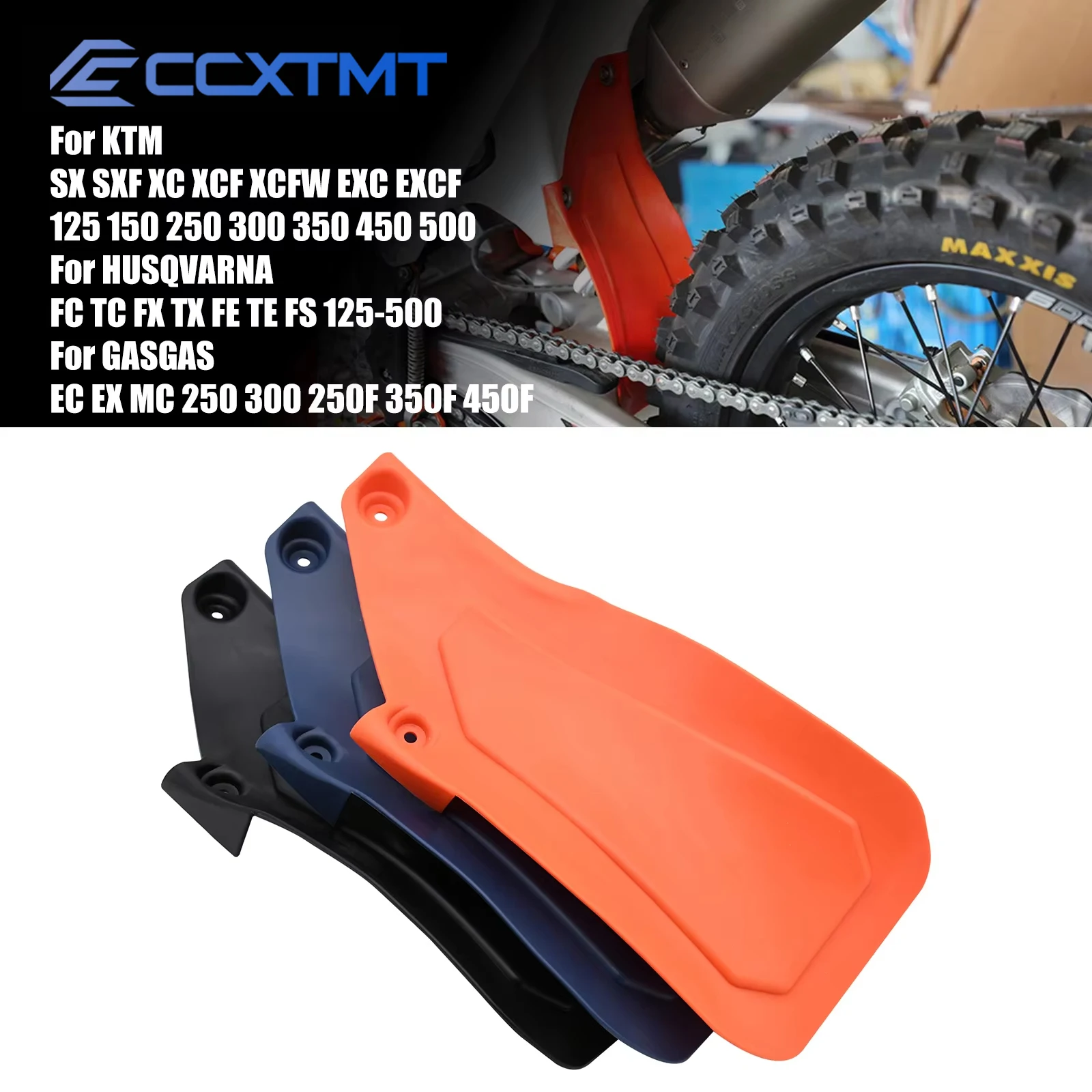 Motorcycle Rubber Rear Fender Mudguard Cover For Husqvarna FC FS TC TX FX FE TE For KTM SX SXF XCF EXC EXCF XC 125-500 2016-2023