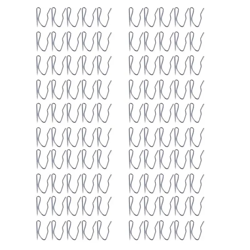 100Pcs Curtain Drapery Pin Hooks - Silvery-N37R