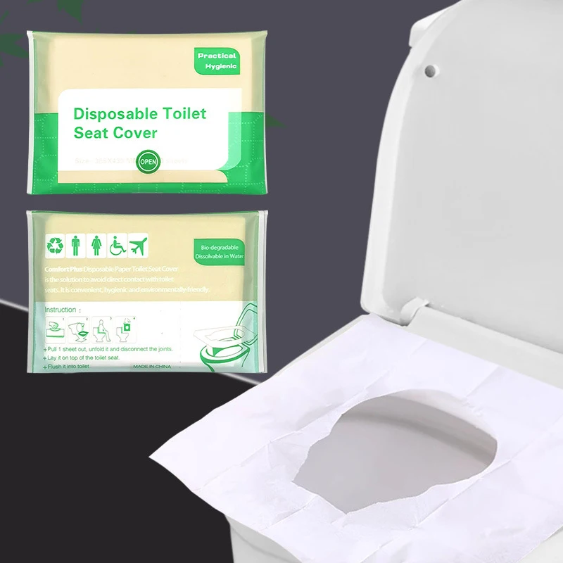 10 Teile/paket Wc Sitzbezüge Einweg Papier Camping Loo wc Bakteriensichere Abdeckung für Reise Badezimmer Universal Größe TMZ