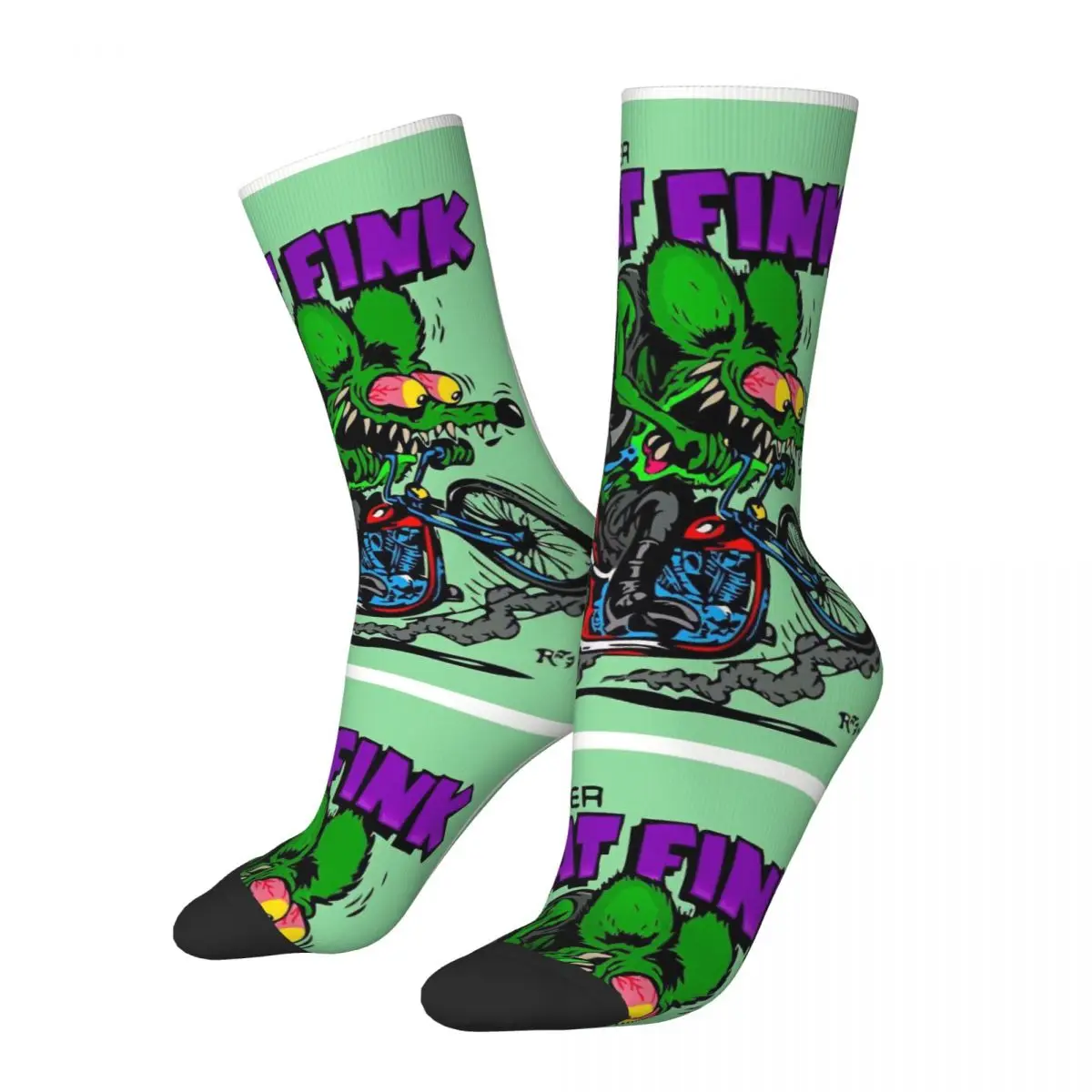 

Harajuku Tales Of The Rat Fink Unisex Winter Socks Outdoor Happy Socks Street Style Crazy Sock