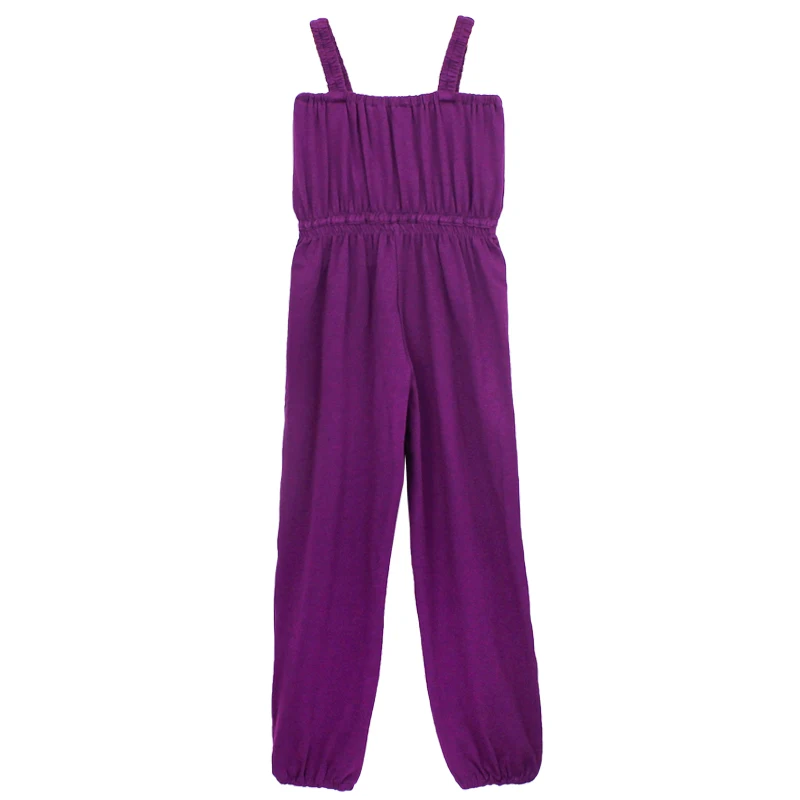 Girls Ballet Pants Dance Overalls Kids Cotton Camisole Jumpsuit Loose Long Pants Dance Pants Sports Running Fitness Yoga Pants