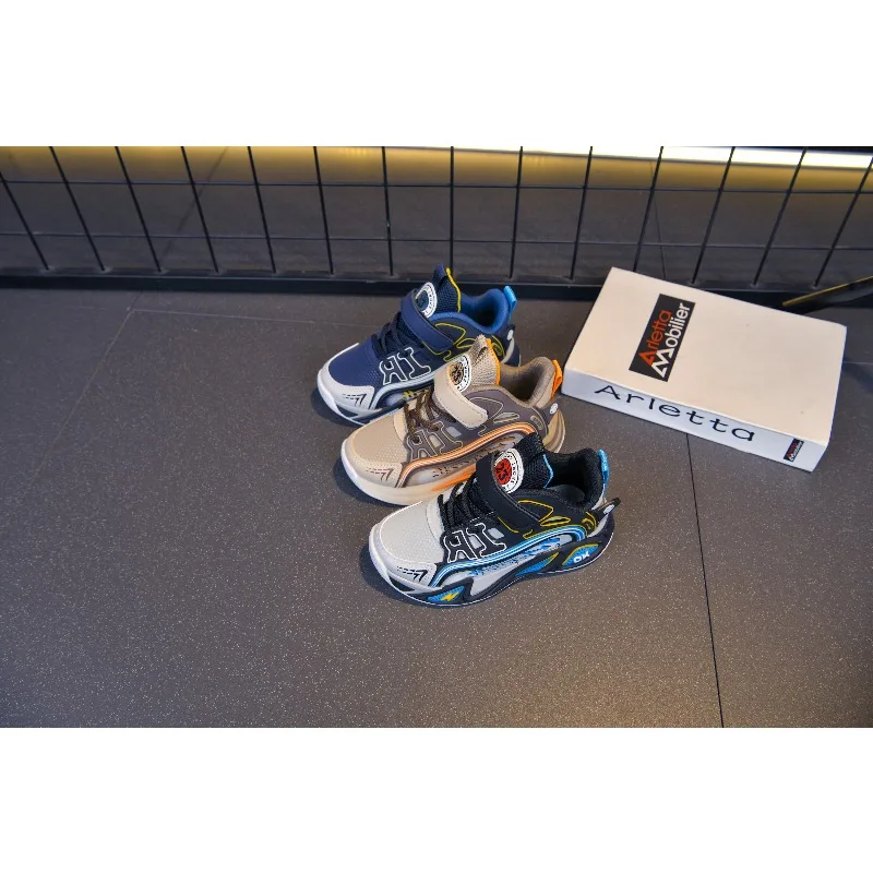 

Нескользящая спортивная обувь для бега для подростков, повседневная удобная обувь для ходьбы, легкая студенческая обувь, модная спортивная обувь для мальчиков