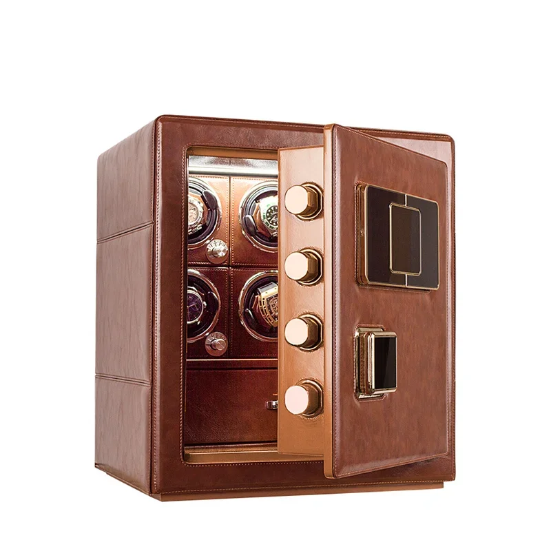 Limited Edition Watch Winder Safe Box Automatic Winding Watch Cabinet Steel Strongbox 12 Watches & Jewelry Banknote File Storage