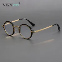 VICKY, nuevo diseño redondo geométrico personalizado, gafas antiluz azul para hombre, gafas de lectura para mujer, prescripción personalizable