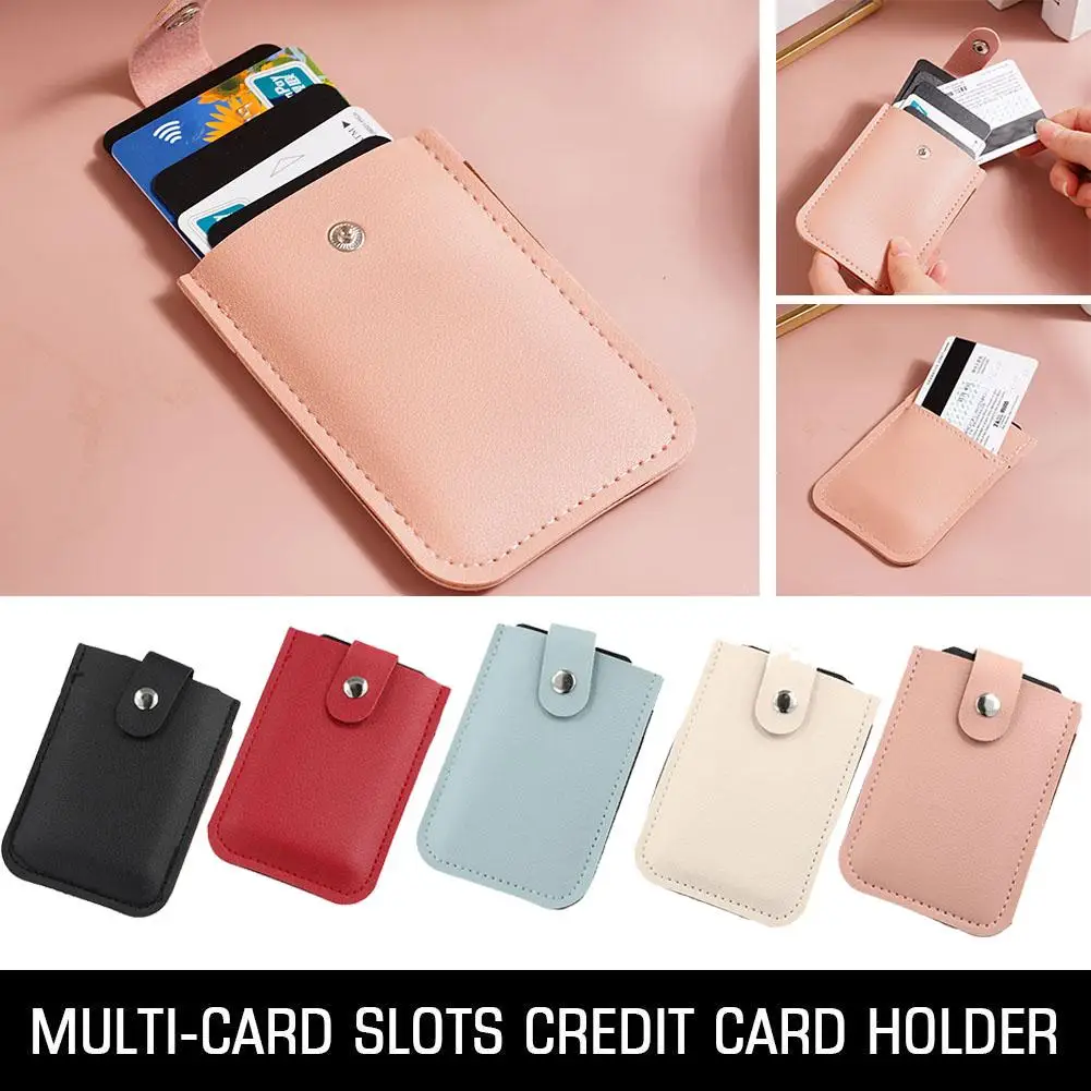 Multi-card Slots Bank Credit Card Holder Wallet Fashion Card Purse Multifunction Case Business Ultra-Thin Card Leather Hasp C2I0