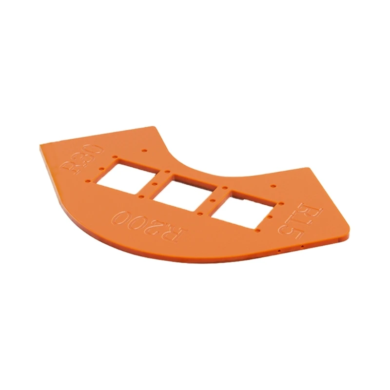 K1KA Templat Bit Router Sudut Bulat Alat Templat Router Profesional