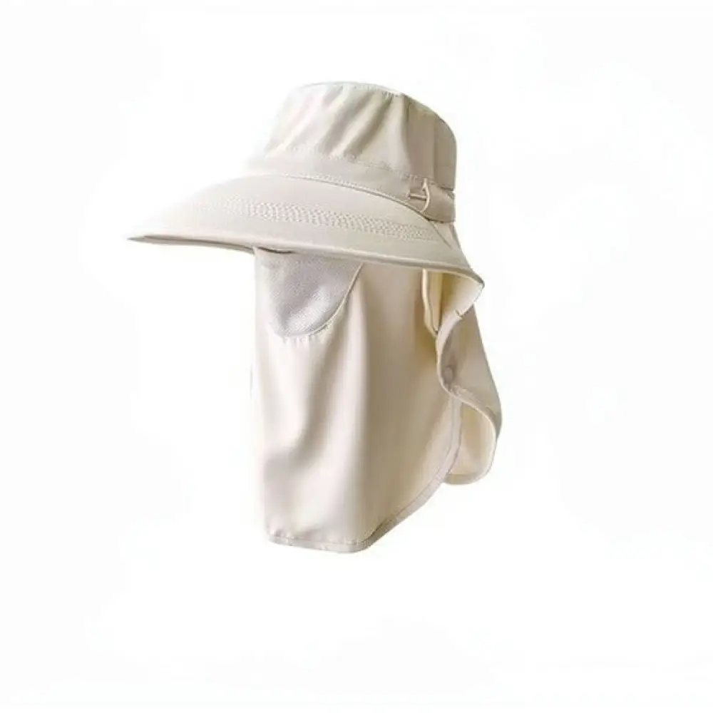 Summer Breathable Sun Protection Hat With Face Veil Neck Flap Wide Brim Cap For Outdoor Beekeeping And Hiking