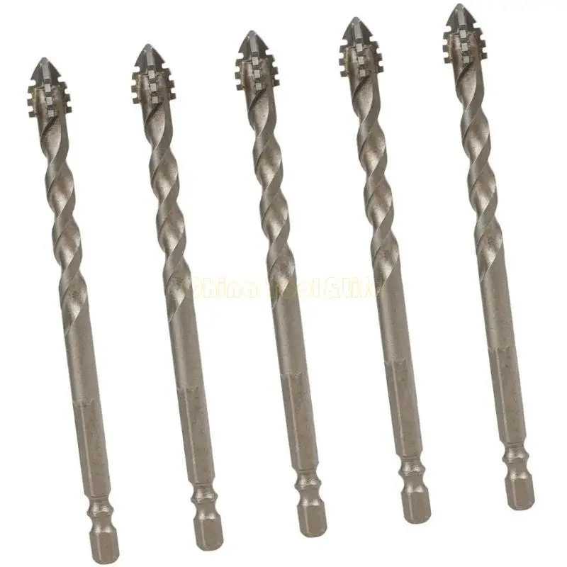57qf 5pcs Высокоэффективные эксцентричные спиральные биты для разнообразного материала бурения