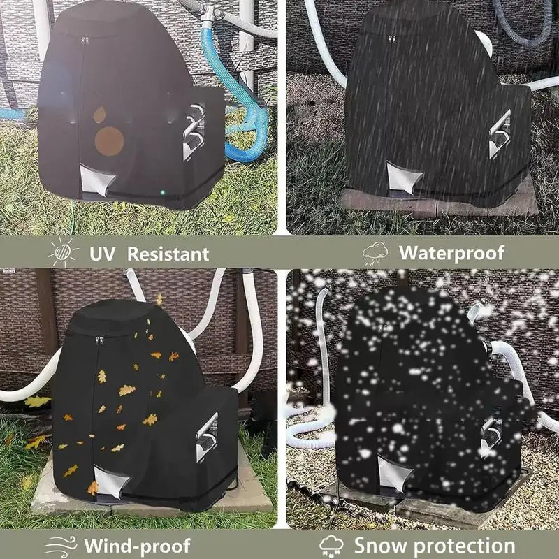 

Pool Pump Cover Anti-UV Protection For Pool Pump Leakproof Sand Filter Protective Cover For Pond Porch Garden Outdoors