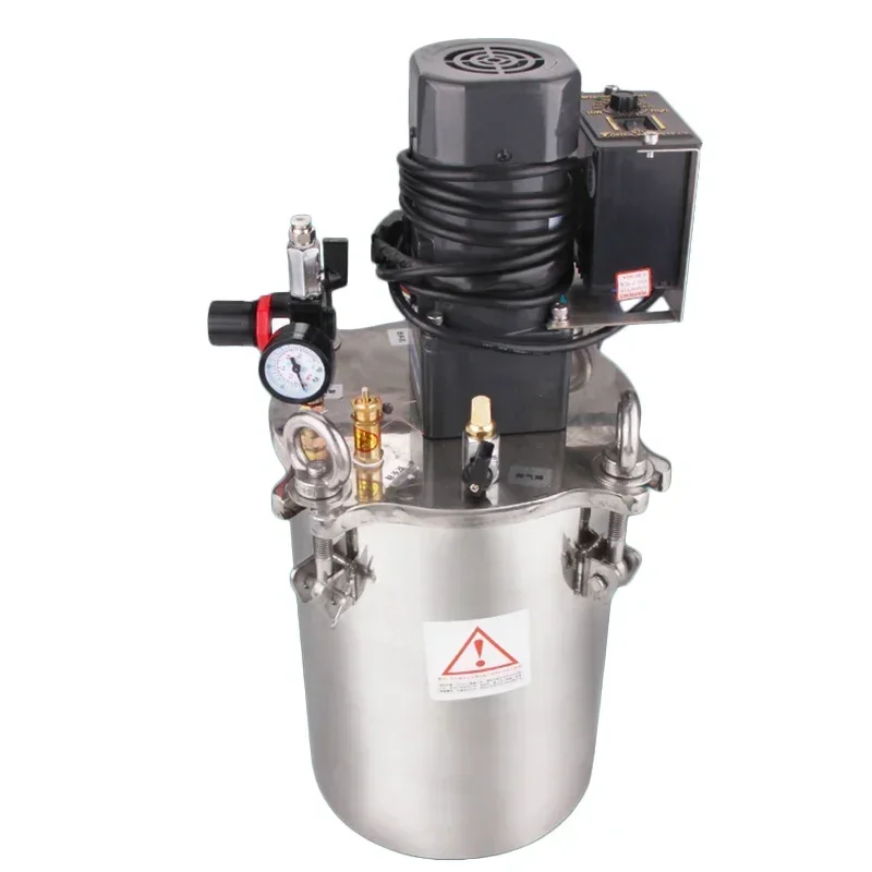 

New 120W Stainless Steel Dispensing Pressure Barrel Electric Agitation Automatic Mixing Glue Supply Container