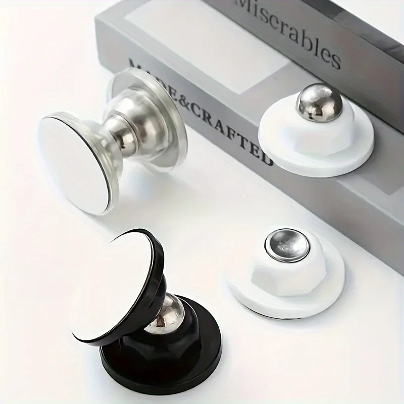 Premium Magnetic Door Stop, No Drilling Required, Easy Installation, Universal for Wall and Floor, Shortened Design with Strong