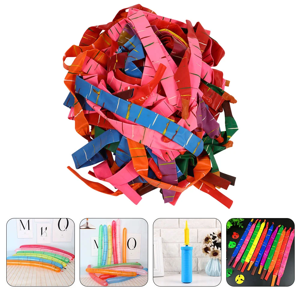 100 Pcs Screaming Balloons Home Air Reusable Household Hygienic Flying Rockets Decor Emulsion Festival Parties Supplies