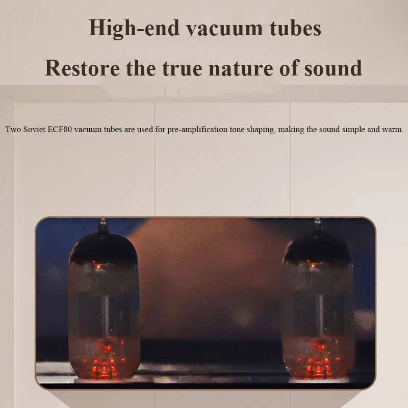 HIFI أنبوب مكبر كهربائي بلوتوث 5.3 130Wx2 ECF80 أنابيب 5198 1941 أنبوب الطاقة حلقية محول المنزل اوديوفيلي مكبر للصوت