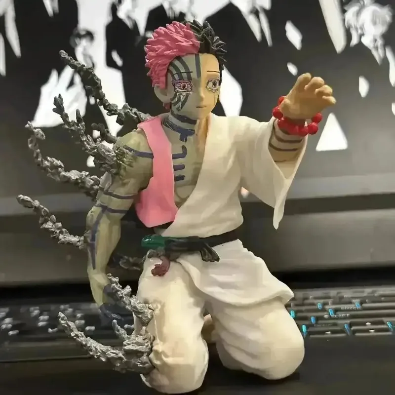 

New Anime Figure 13cm Demon Slayer Akaza Hakuji Action Figurine Pvc Model Doll Anime Peripheral Desktop Ornament Decor Toy Gift