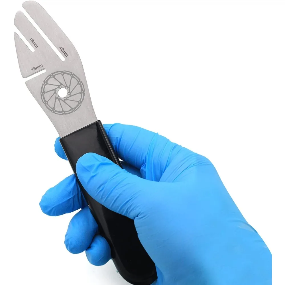 3 Opening 189mm Length Stainless Steel Disc Rotor Alignment Tool Bike Disc Correction Wrench Rotor Truing Fork Bicycle Repair