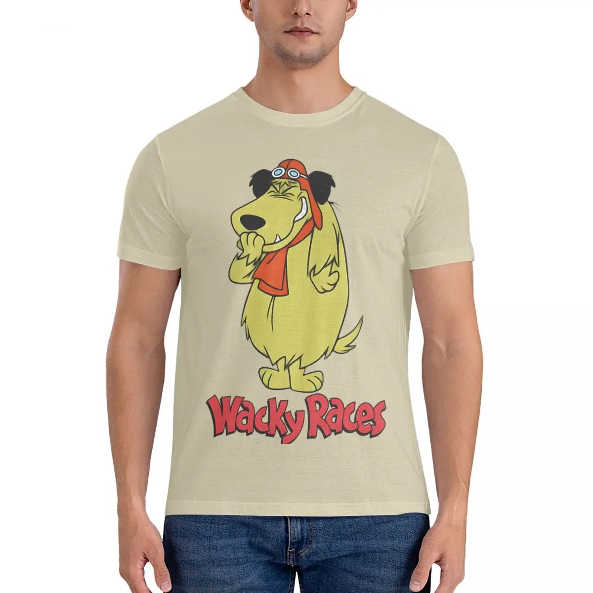 Vintage Cartoon-Vintage Movie T Shirt Men 100% Cotton Novelty T-Shirt Crew Neck The Hillbilly Bears Tee Shirt Sleeve Tops fugees