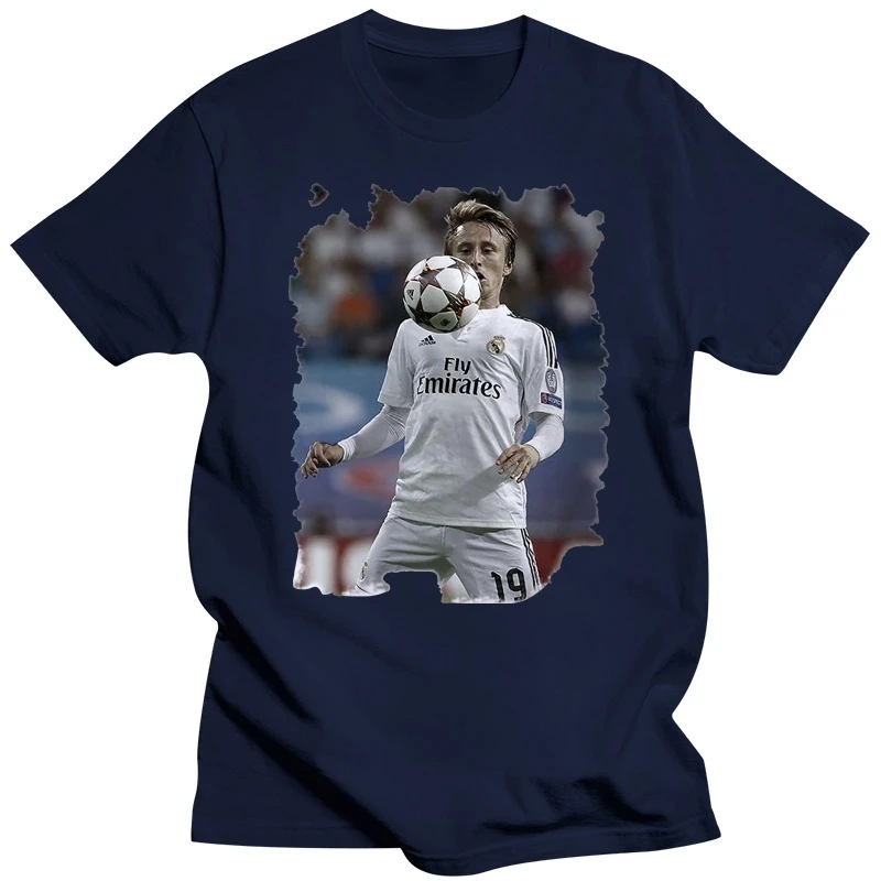 Luka Modric t -shirt homme Manches Courtes Coton blanc cadeau Mans Unique Cotton Short Sleeves O-Neck T Shirt