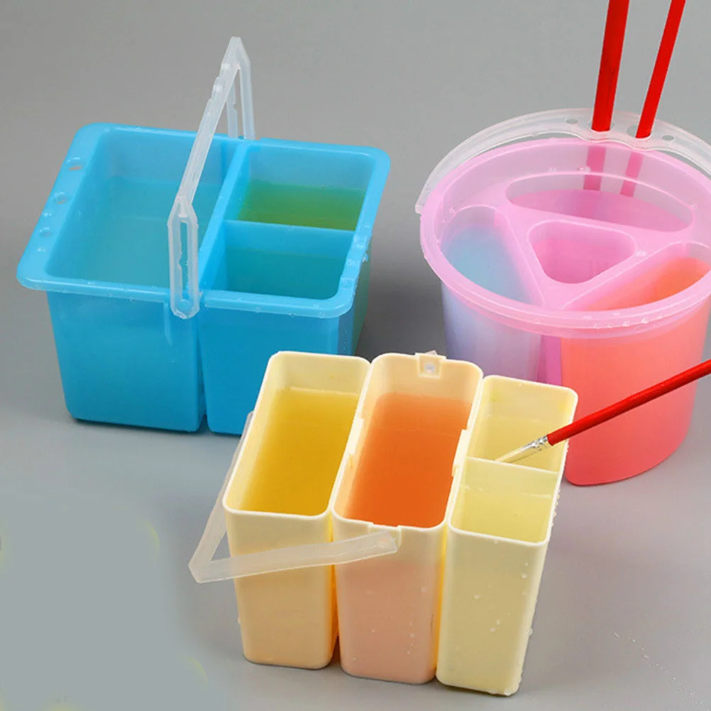 Bins Storage Containers Paint Brush Supply Sink Lotus Tealight Holder Portable Cleaner