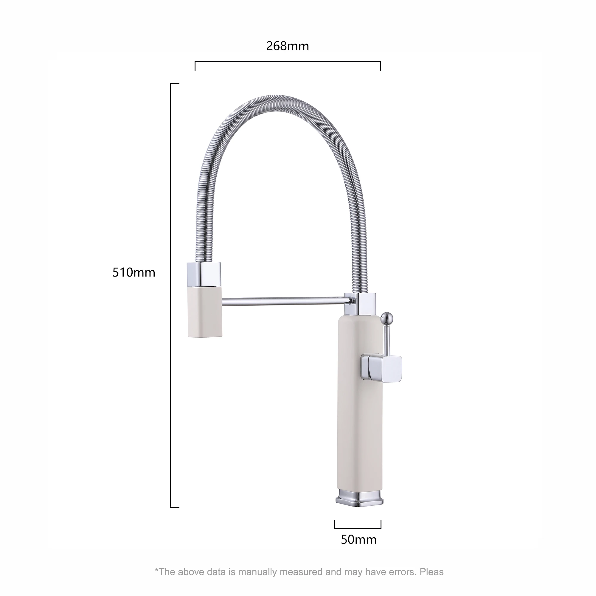 YYHC-Hot sale hot and cold water white pull out kitchen faucet