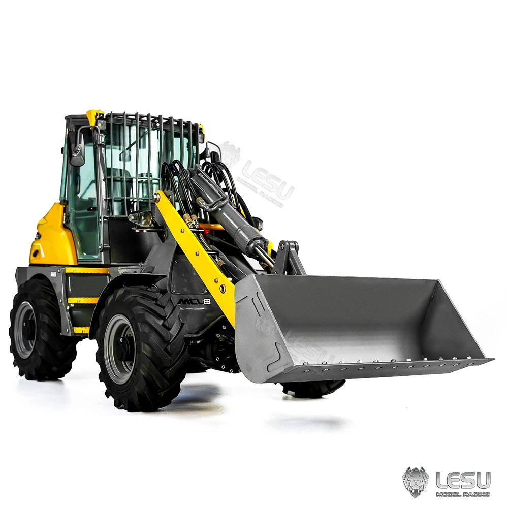 LESU Bucket hidrolik AT-C0027-B, Bucket Hydraulic is logam penuh untuk 1/14 MCL8 Loader & AT1050 & LD160S Forklift