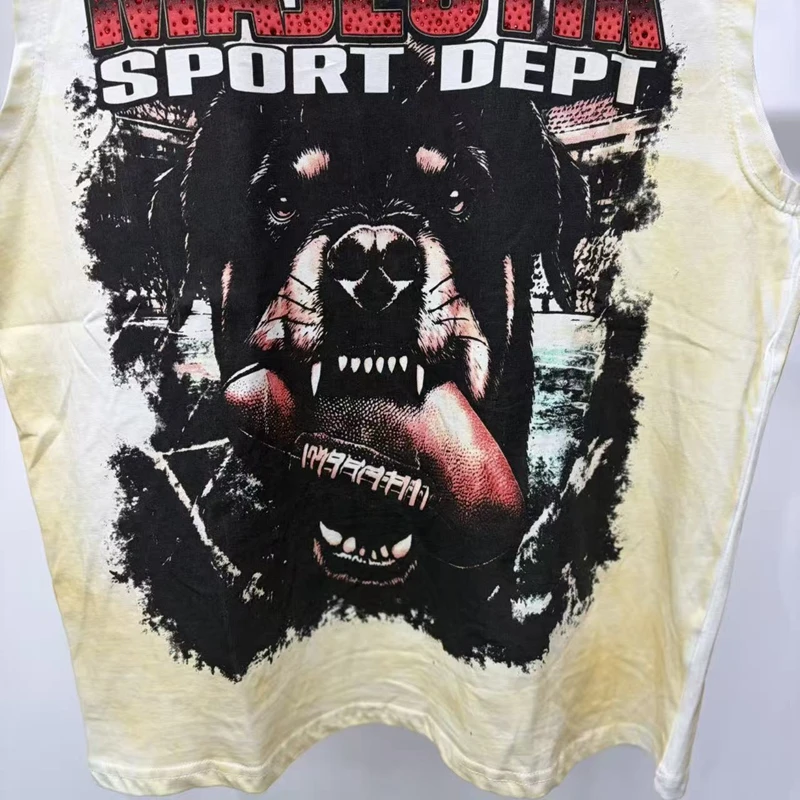 Herren Washed Gradient Sport-Tanktop aus Baumwolle, Vintage Strass Cut-Off Ärmelloses Oberteil, Übergroßes Streetwear Lustiges Kleidungsstück – Detail 9