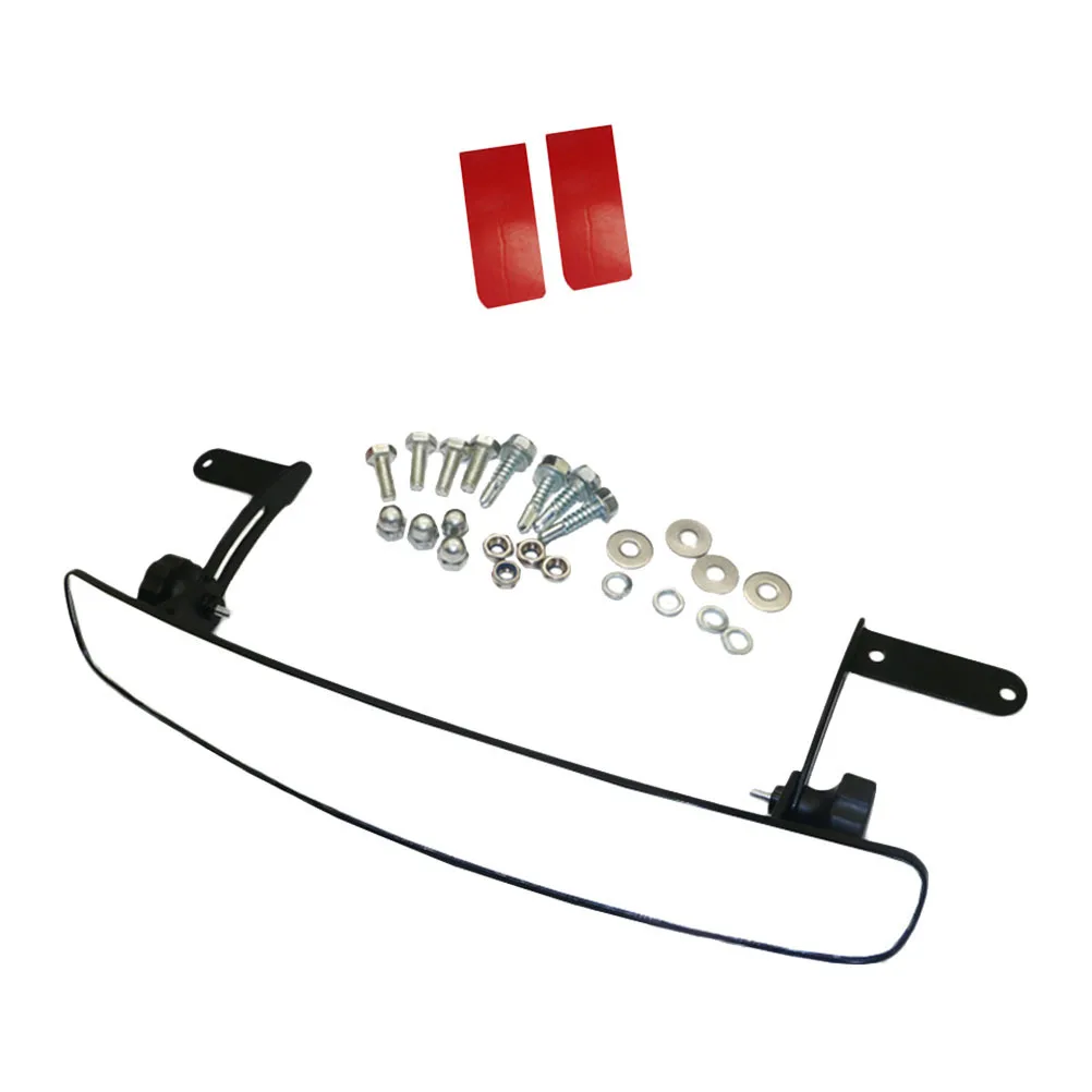 

1Set Rear View Mirror Golf Cart Rearview Mirror Wide Angle Adjustable Clear Glass ABS Professional Replacement