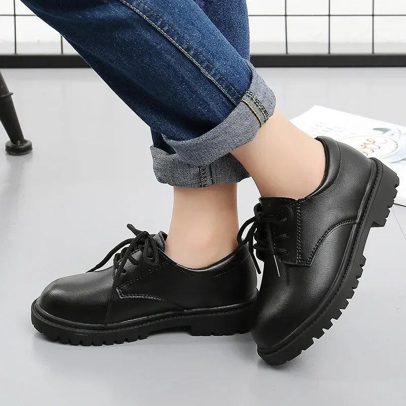 Children Shoes Boy Leather Shoe Korean Version Soft Sole Student Performance Toddler Shoes Girl Roupa Infantil Menina Zapatos