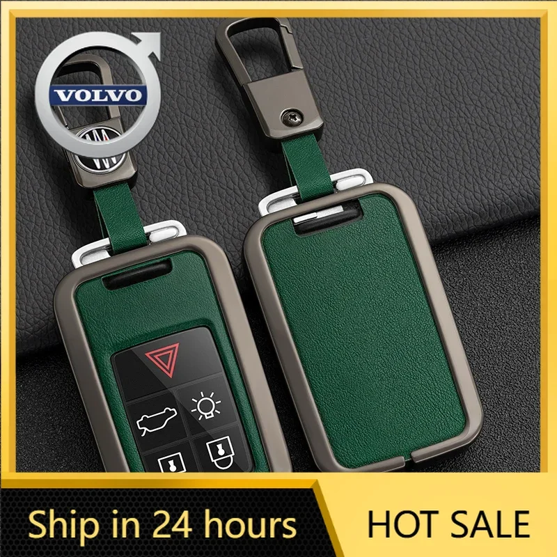 

2026 Новый чехол для автомобильного ключа с эмблемой Volvo для Volvo XC60 V60 S60 XC70 V40, кожаный брелок-держатель, защитный брелок для ключей Prot