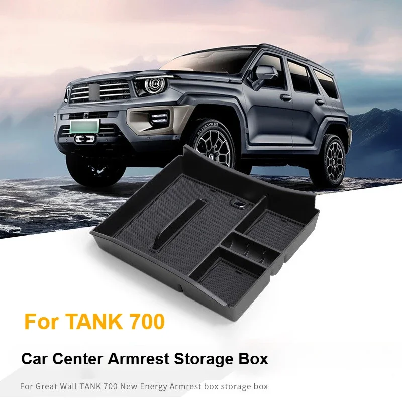 

For Great Wall TANK 700 Car Central Control Armrest Storage Box for TANK700 New Energy Car Center Storage Interior Accessories